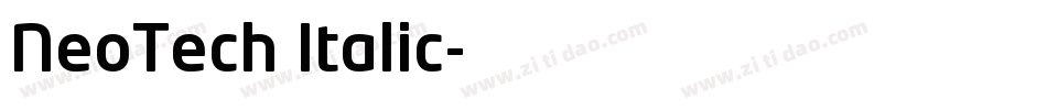 NeoTech Italic字体转换